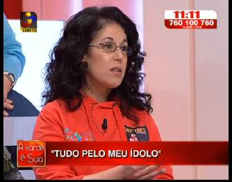 Célia Carvalho, a ser entrevistada por Fátima Lopes.